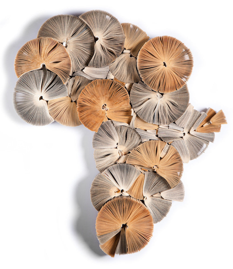 Africa reinvented Book sculpture made by Keri Muller - simpleintrigue.com